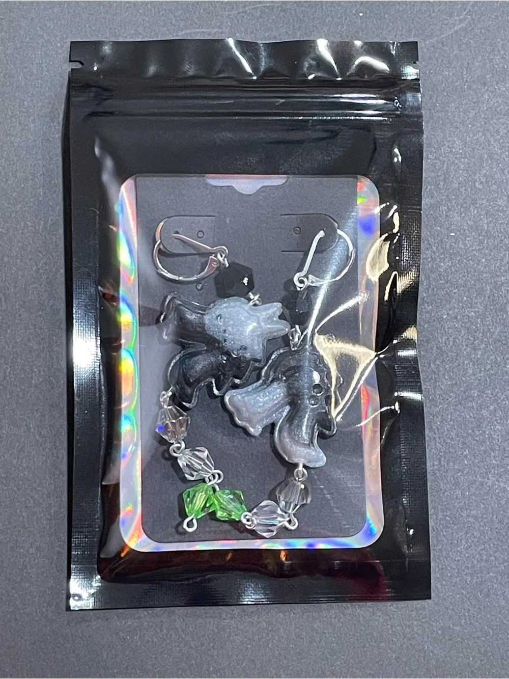 Twisted Wonderland Inspired Groovy Candy Earrings Malleus Draconia (Nightmare)